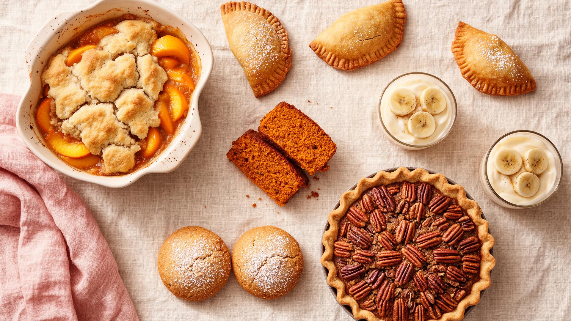 Assortment of homemade Southern desserts